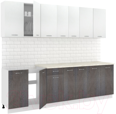 Готовая кухня Кортекс-мебель Корнелия Лира-лайт 2.6м - фото
