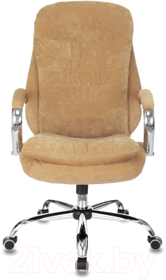 Кресло офисное Бюрократ T-9950SL Fabric (горчичный Velvet 73/хром)