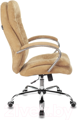 Кресло офисное Бюрократ T-9950SL Fabric (горчичный Velvet 73/хром)