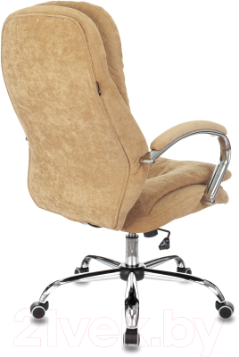 Кресло офисное Бюрократ T-9950SL Fabric (горчичный Velvet 73/хром)