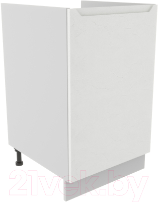 Шкаф под мойку ДСВ Тренто СМ 500 левый (серый/белый) - фото