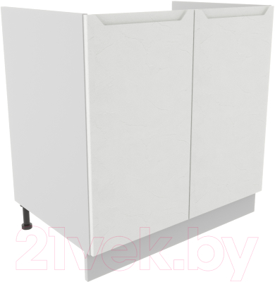 Шкаф под мойку ДСВ Тренто СМ 800 (серый/белый) - фото