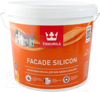Краска Tikkurila Facade Silicon VVA Фасадная - фото