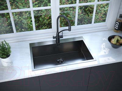 Мойка кухонная Paulmark PM217551-GM