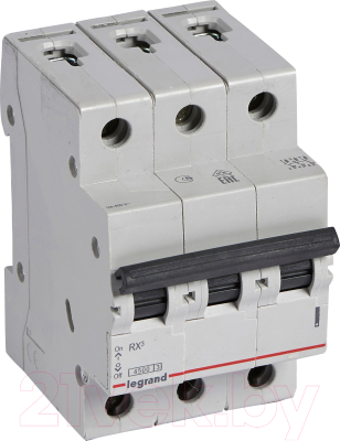 Выключатель автоматический Legrand RX3 3P C 25A 4.5kA 3M / / 419710 - фото