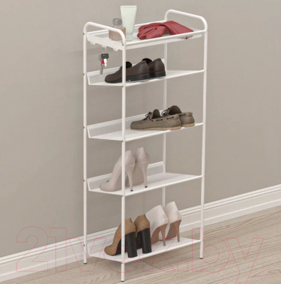 Полка для обуви ЗМИ Женева 15 / ПДО Ж15 (белый)