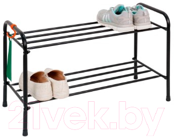 Полка для обуви ЗМИ Альфа 22 / ПДОА22 (черный)