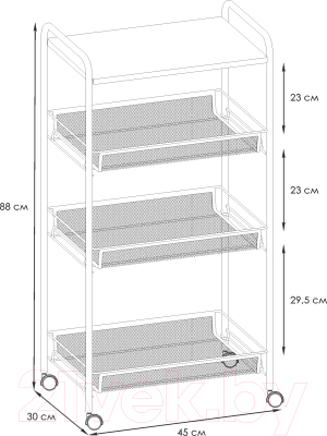 Этажерка ЗМИ Ладья 34 КС / Э 357