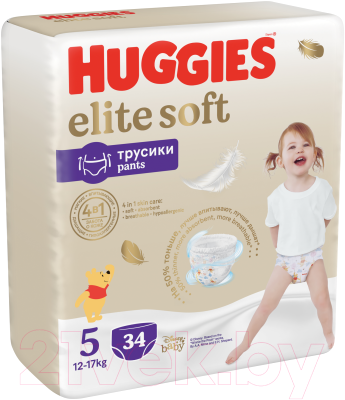 Подгузники-трусики детские Huggies Elite Soft Mega 5