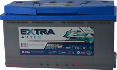 Автомобильный аккумулятор АкТех Extra Premium 6СТ-100 Евро / ATEXP100ЗR - фото
