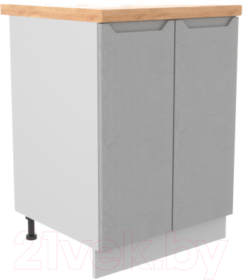 Шкаф-стол кухонный ДСВ Тренто С 600 (серый/серый) - фото
