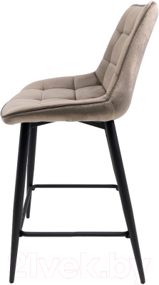 Стул барный AksHome Linx (бежевый велюр G062-13/черный)