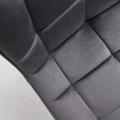 Стул барный AksHome Linx (темно-серый велюр G062-40/черный)