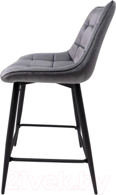Стул барный AksHome Linx (темно-серый велюр G062-40/черный)