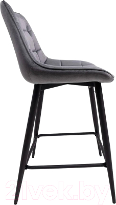 Стул барный AksHome Linx (темно-серый велюр G062-40/черный)