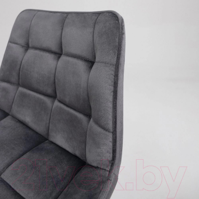 Стул барный AksHome Linx (темно-серый велюр G062-40/черный)