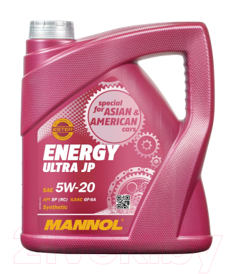 Моторное масло Mannol Energy Ultra JP 5W20 API SN / MN7906-5 - фото