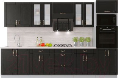 Готовая кухня Интерлиния Мила Крафт 3.2 - фото