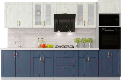 Готовая кухня Интерлиния Мила Крафт 3.2 - фото