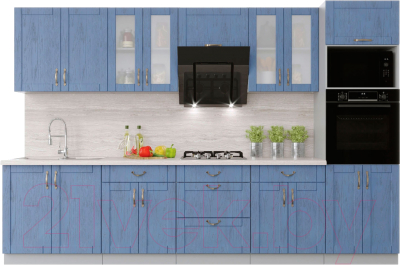 Готовая кухня Интерлиния Мила Крафт 3.2 - фото