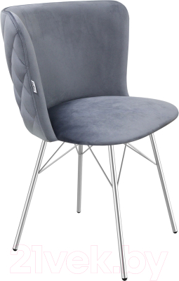 Стул Sheffilton SHT-ST36-3/S64 (нейтральный серый/хром лак) - фото