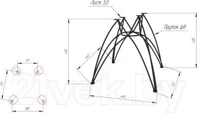 Стул Sheffilton SHT-ST36-4/S112