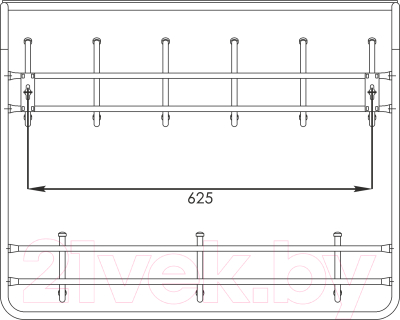 Вешалка для одежды ЗМИ 80 ВСП 9