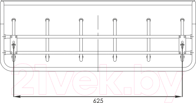 Вешалка для одежды ЗМИ 80 ВСП 7