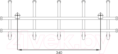 Вешалка для одежды ЗМИ Норма 5 / ВН 24