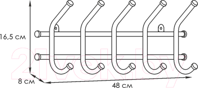 Вешалка для одежды ЗМИ Норма 5 / ВН 24