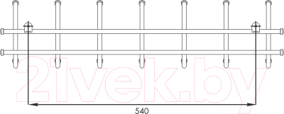 Вешалка для одежды ЗМИ Норма 7 / ВН 66