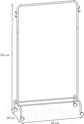 Стойка для одежды ЗМИ Радуга 2 / ВНП 299