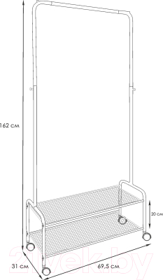 Стойка для одежды ЗМИ Валенсия 22М / ВГВ 22М