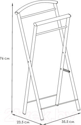 Стойка для одежды ЗМИ Контур малый / ВНП 398