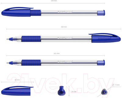Ручка шариковая Erich Krause U-109 Classic Stick&Grip / 53742