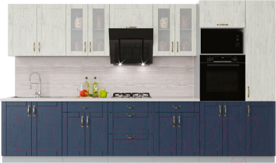Готовая кухня Интерлиния Мила Крафт 3.6 - фото