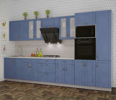 Готовая кухня Интерлиния Мила Крафт 3.6