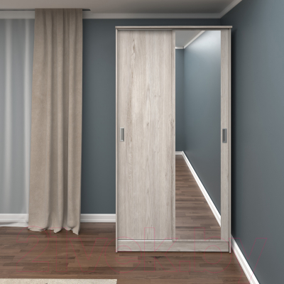 Шкаф-купе Кортекс-мебель Лагуна ШК01-01 (дуб монтерей)