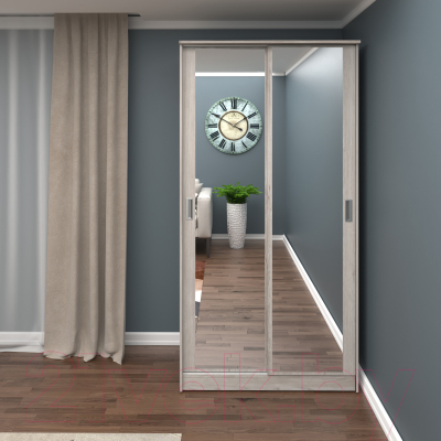 Шкаф-купе Кортекс-мебель Лагуна ШК01-02 (дуб монтерей)