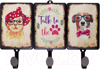 Вешалка для одежды GALA Кот и пес VL013-B - фото