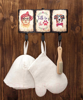 Вешалка для одежды GALA Кот и пес VL013-B