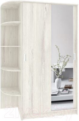 Шкаф-купе Кортекс-мебель Лагуна ШК04-01 (дуб монтерей, левая консоль) - фото