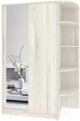 Шкаф-купе Кортекс-мебель Лагуна ШК04-01 (дуб монтерей, правая консоль) - фото