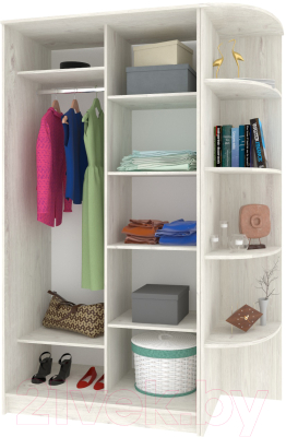 Шкаф-купе Кортекс-мебель Лагуна ШК04-02 (дуб монтерей, правая консоль)