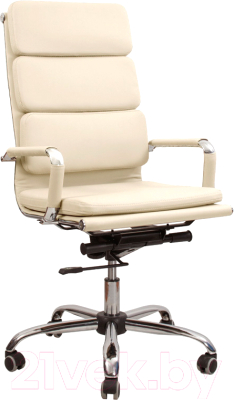 Кресло офисное Белс Техас Люкс / 440383-01/SF18 (экокожа, бежевый) - фото