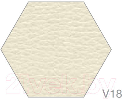 Стул офисный Белс Самба Chrome V / 451375/V18 (кожзам бежевый/темный орех)