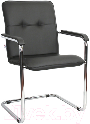 Стул офисный Белс Румба Chrome V / 450390/V4 (кожзам черный) - фото