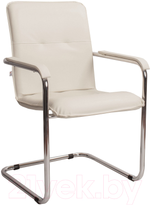Стул офисный Белс Румба Chrome V / 450390/V18 (кожзам бежевый) - фото