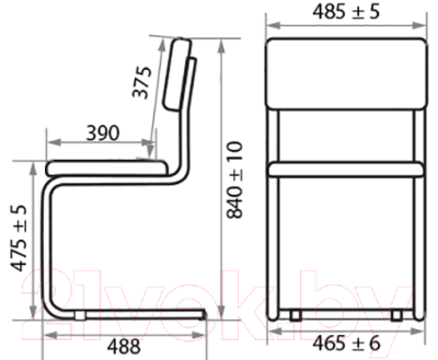 Стул офисный Белс Сильвия V / 450320/V18 (кожзам бежевый)