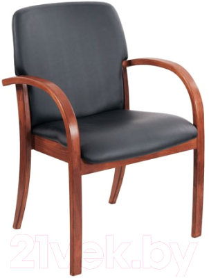 Стул офисный Белс Jack Arm V / 450662-35/V4 (кожзам черный/темный орех) - фото